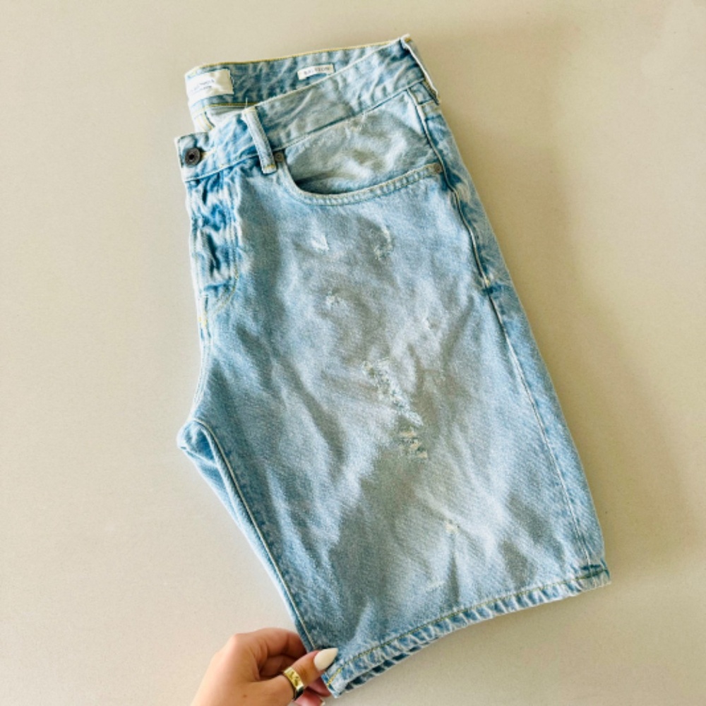 Scotch & Soda Light Blue Denim Button-Fly Shorts – Size 32 - Picture 14 of 14
